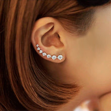 Load image into Gallery viewer, Blushing Crystal Stud Earrings